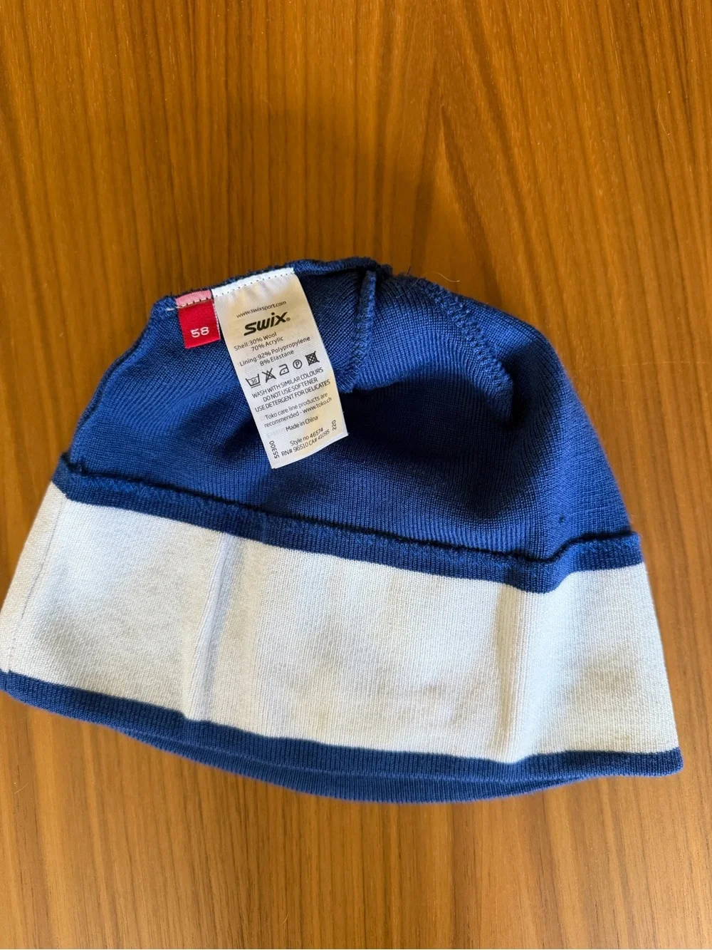 Swix Blue Knit Pom Pom Beanie